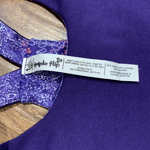 Triple flip purple tank top - Picture 2 of 8